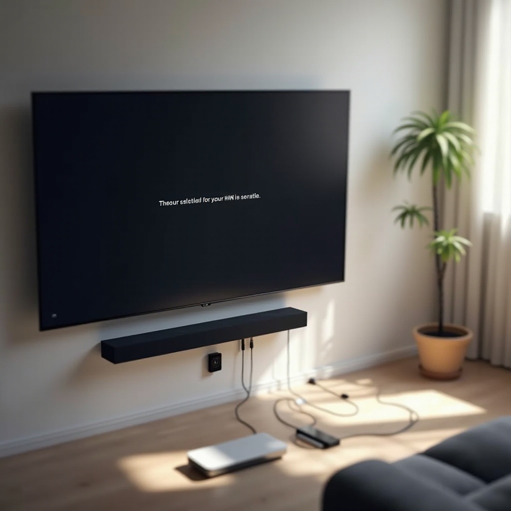 Bir cihaz Sonos'un HDMI bağlantısına müdahale ediyor.