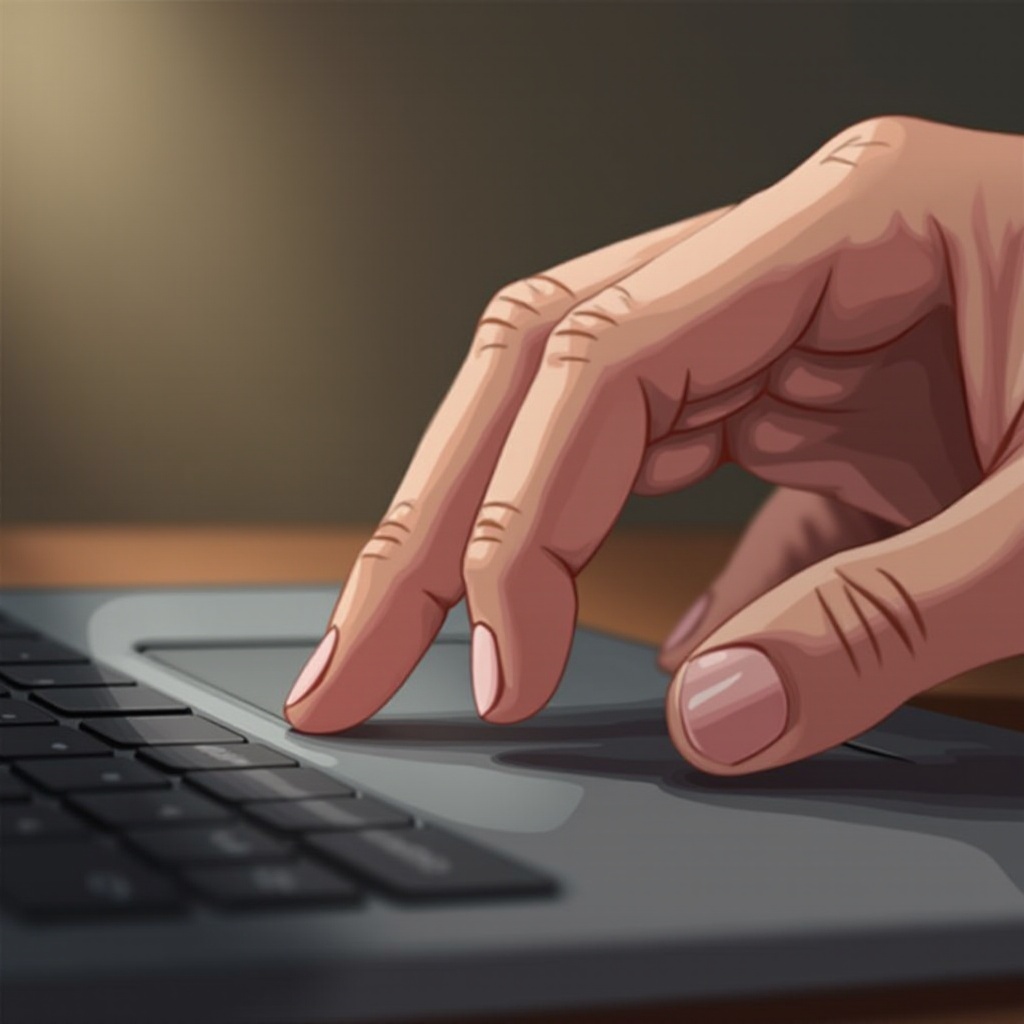 cara klik kanan pada touchpad laptop