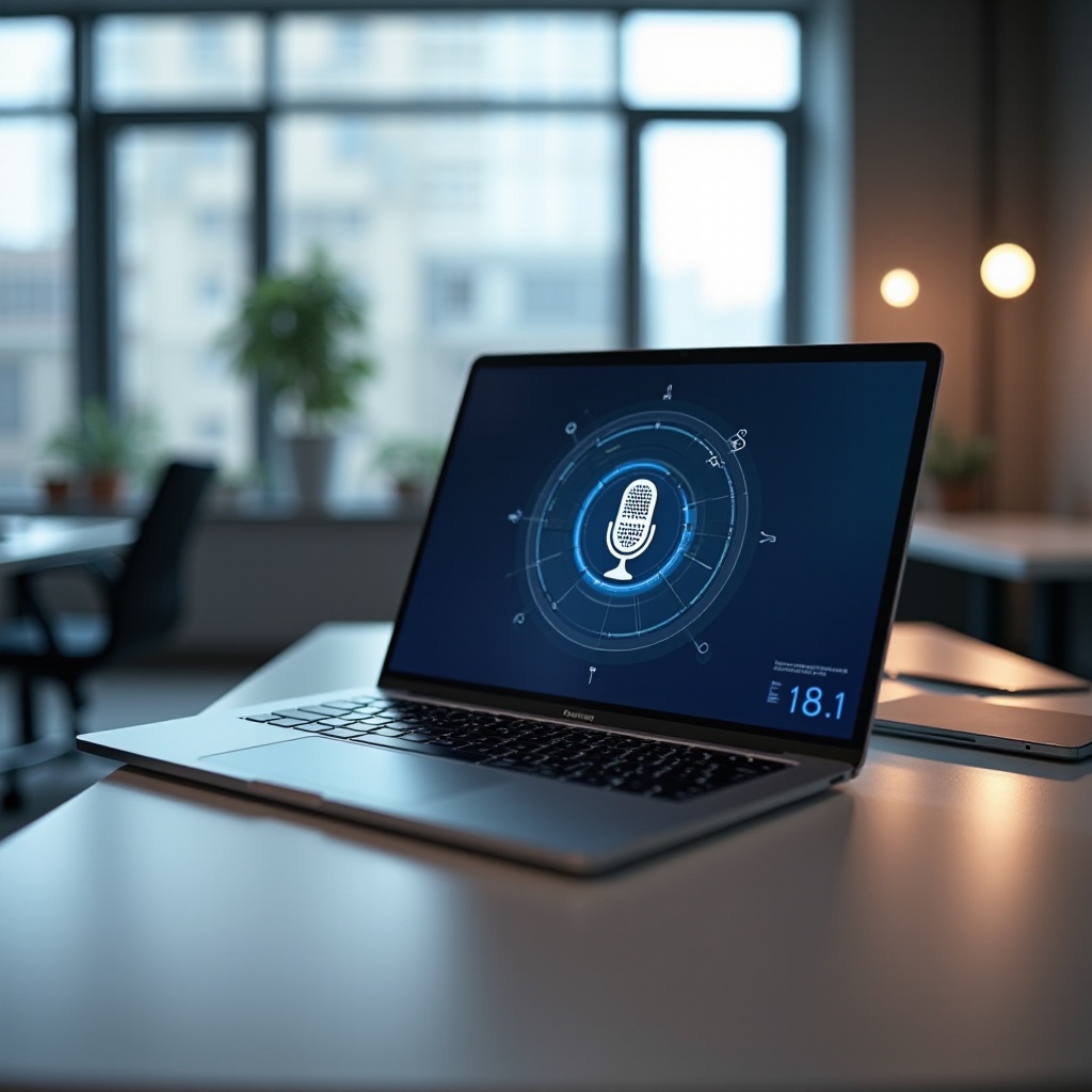 laptop dengan pengenalan suara