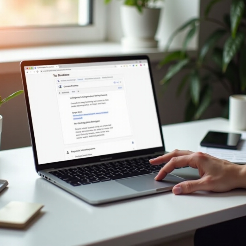 Chromebook에서 본문의 단어를 검색하는 방법