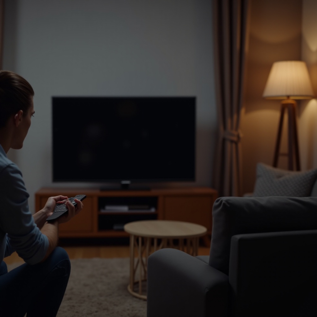 TV Onn saya tidak mau menyala.