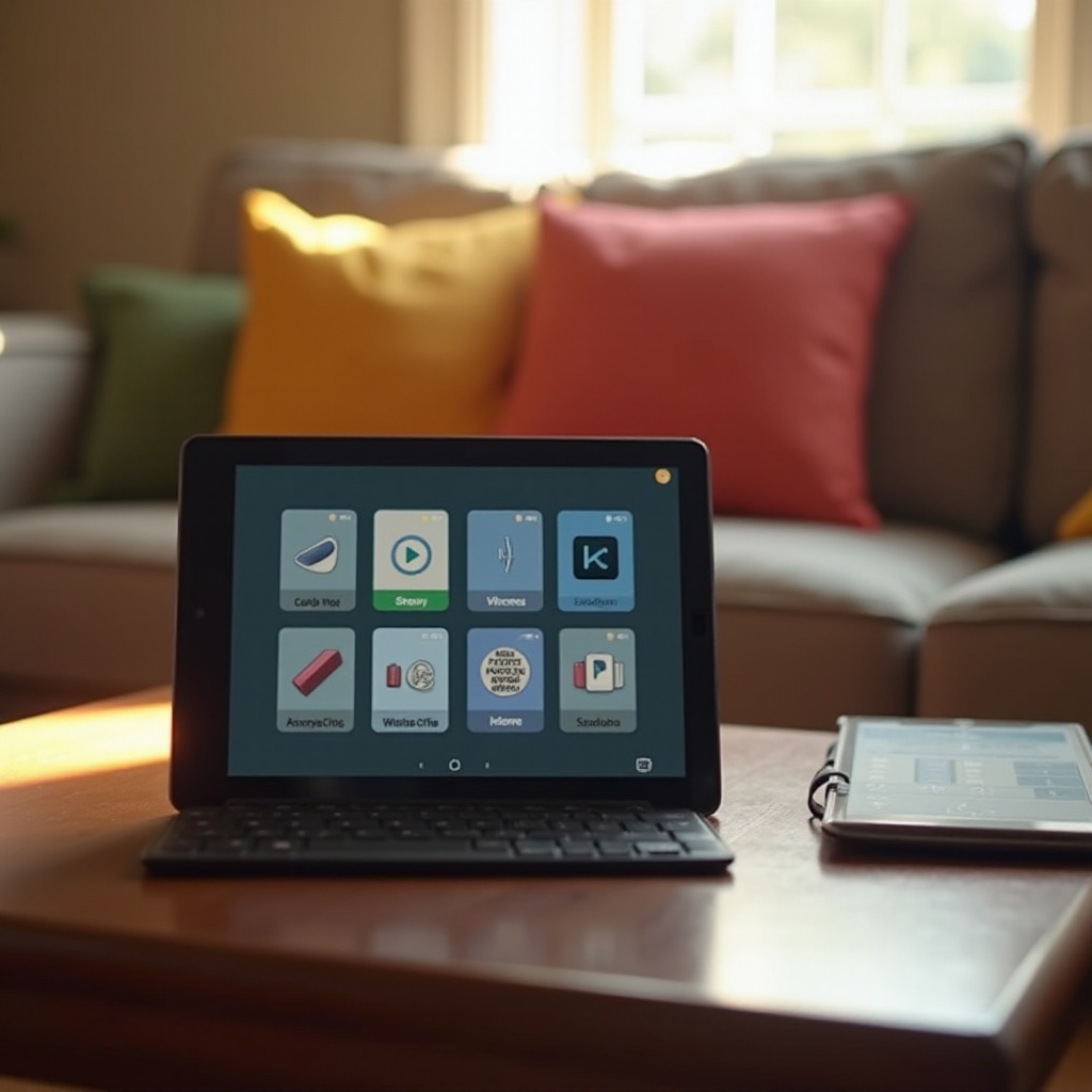 tampilkan mode alex di tablet api
