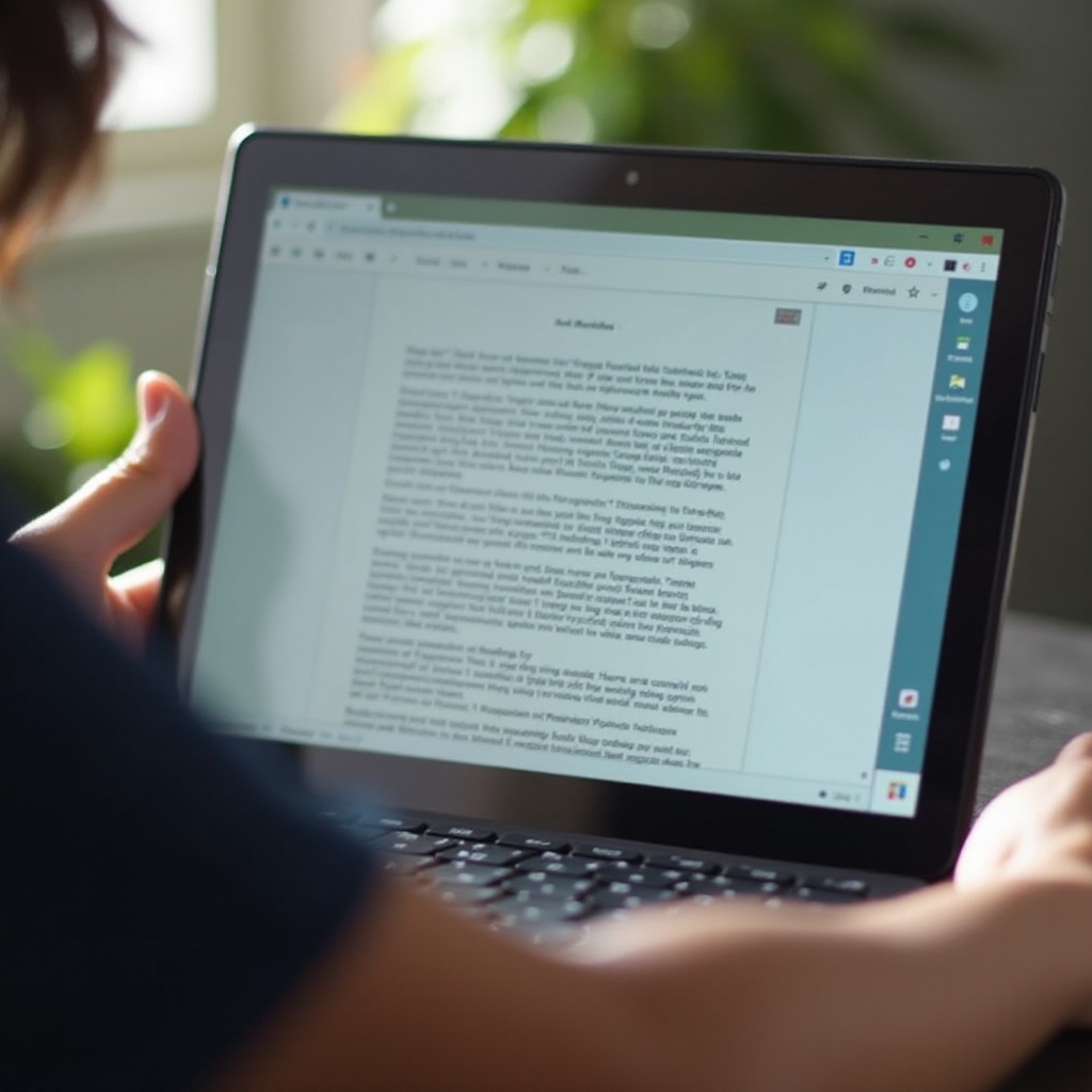 cara mencari kata dalam teks di Chromebook