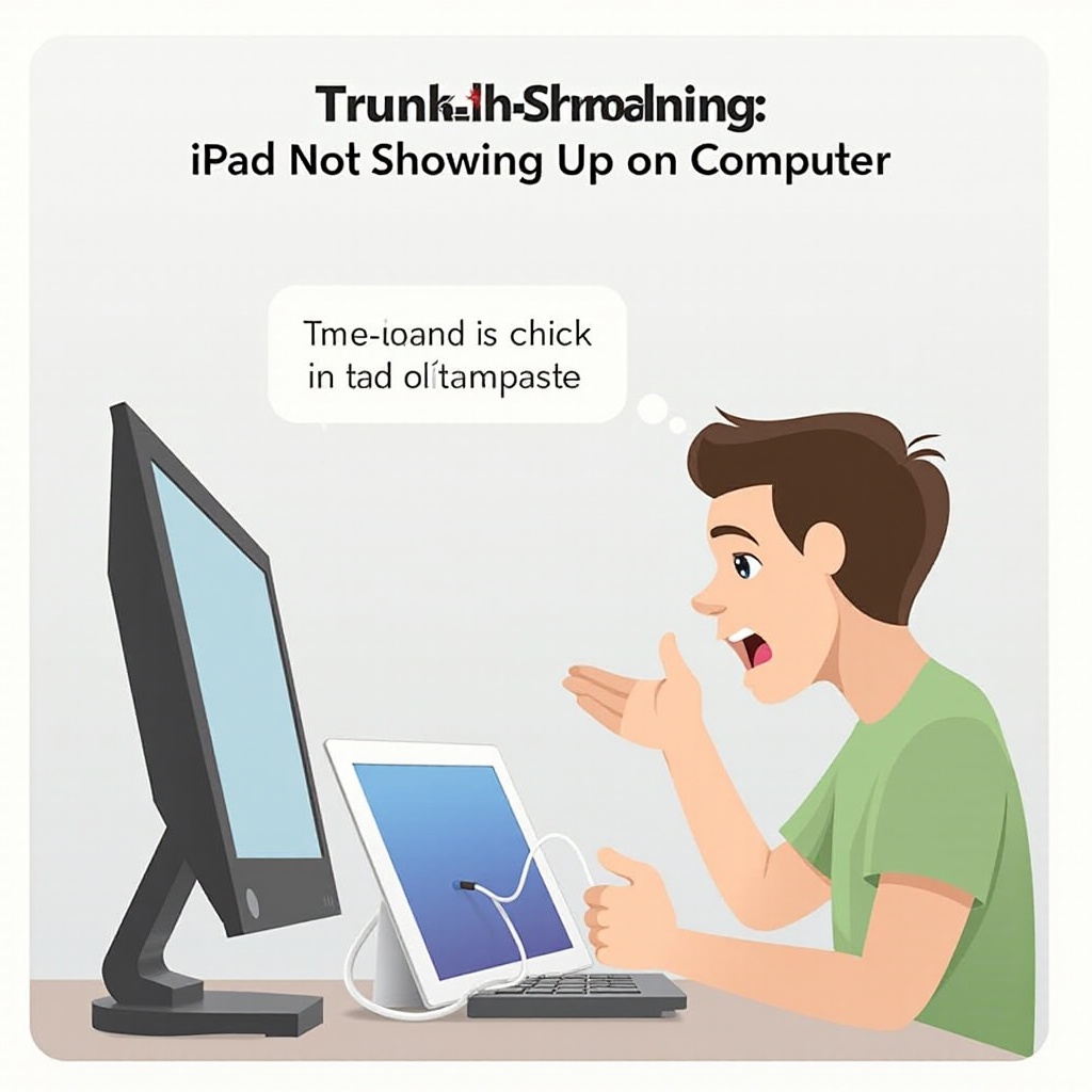 iPad가 컴퓨터에 나타나지 않습니다