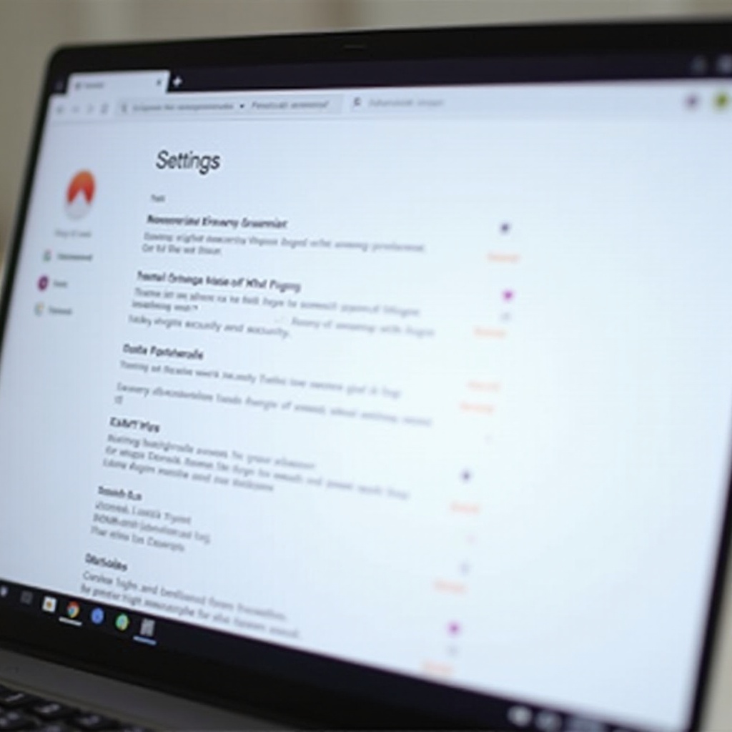 ChromebookでMessengerの設定を見つける場所