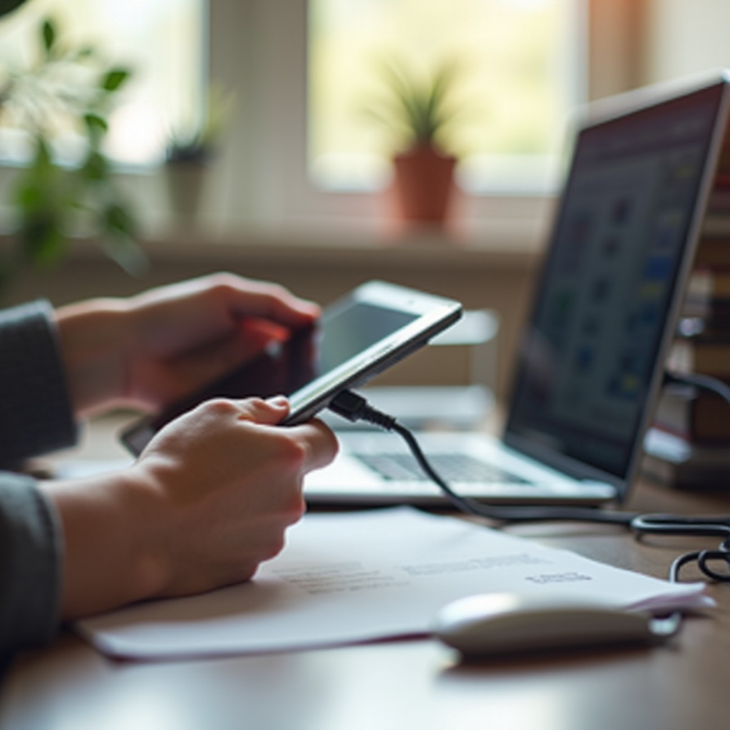 bagaimana cara menghubungkan tablet saya ke laptop