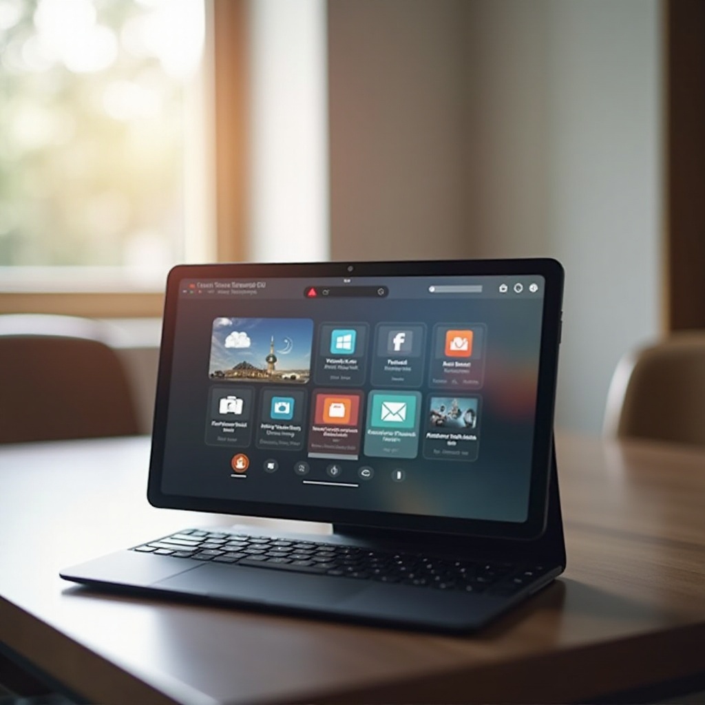 tampilkan mode alex di tablet api