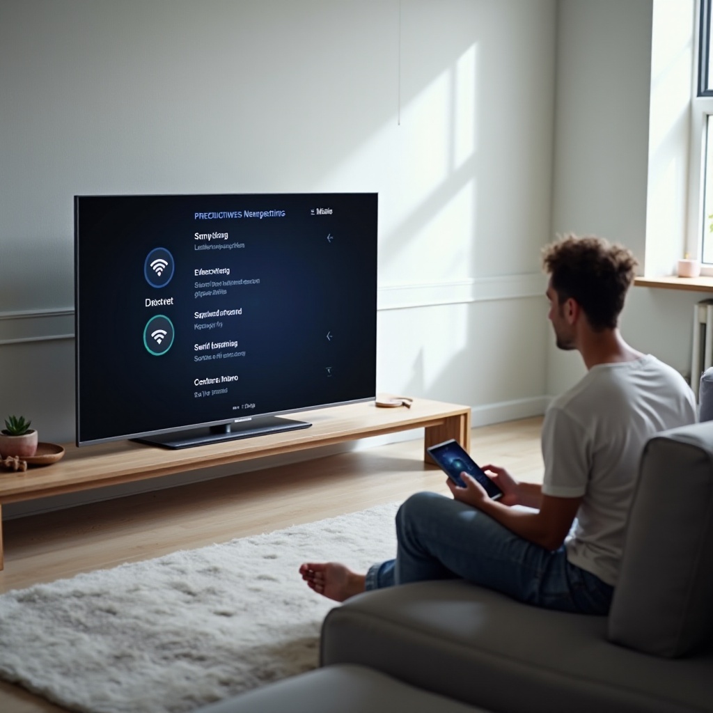 Pengaturan jaringan Sony Bravia